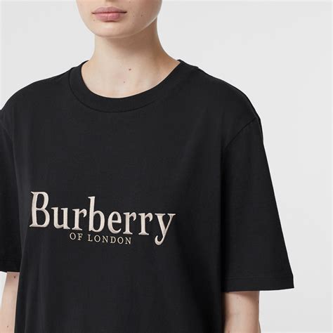 burberry embroidered archive logo t shirt|burberry t shirt original.